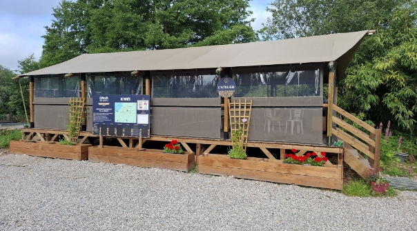 The Atelier creative space at Le Grand Pré campsite near Abbeville in the Somme