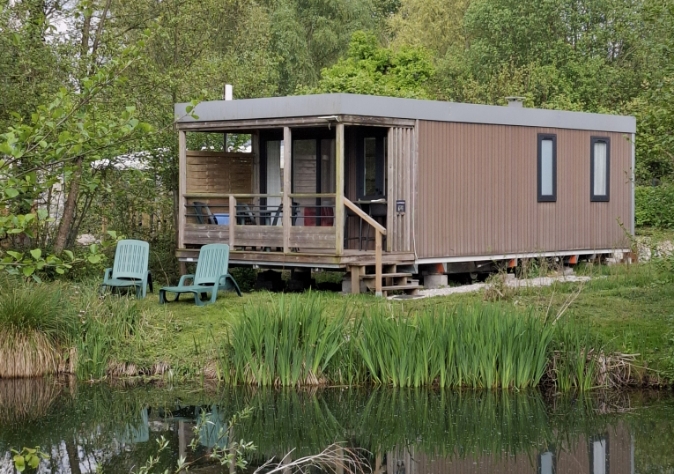 Vue hébergement en mobil-home 2 chambres la Littorelle, en location au camping Le Grand Pré dans la Somme, à proximité de la Baie de Somme