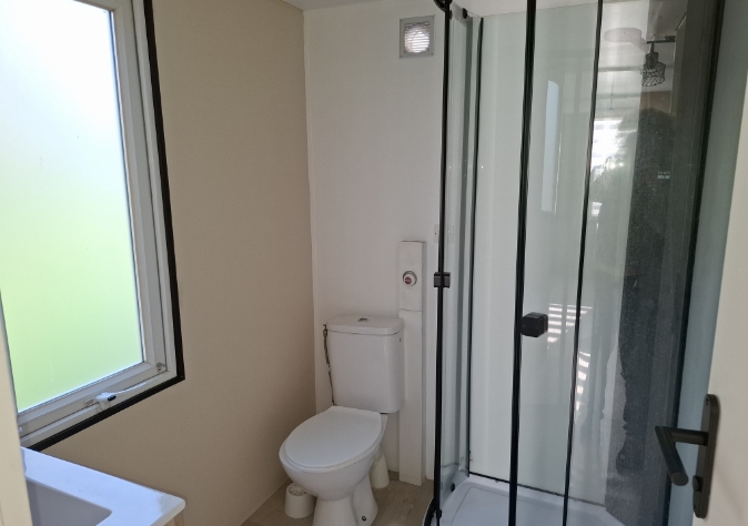 Salled e bain du mobil-homes 2 chambres la Potentille des Marais